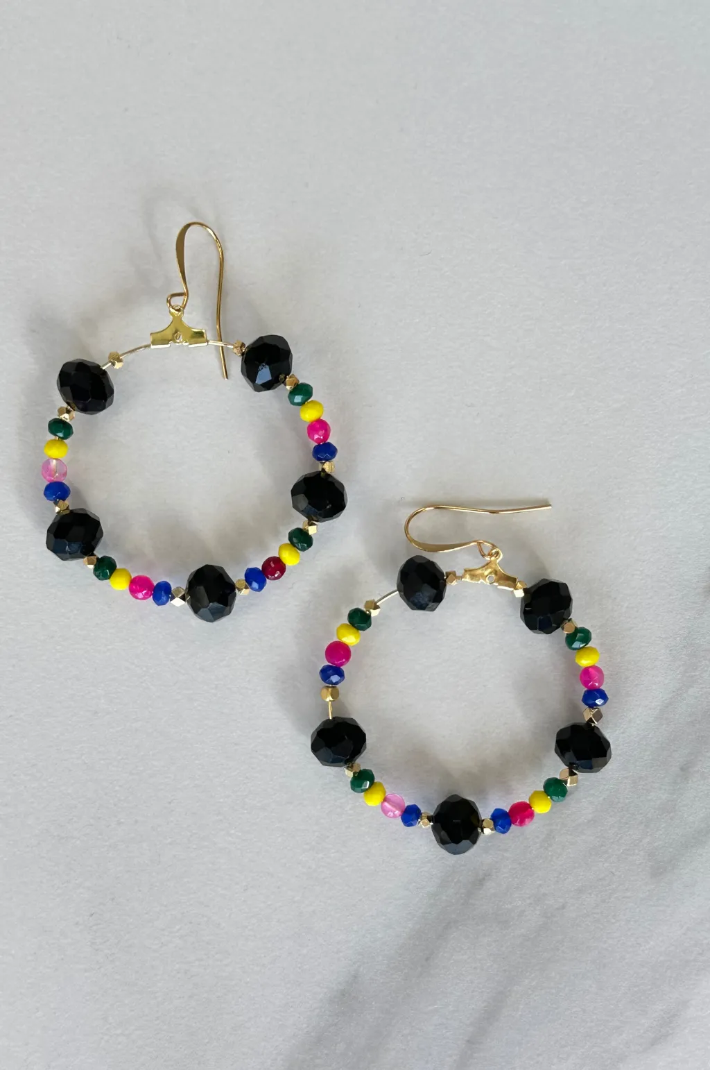 Izzy Beaded Hoop Earring by Annie Claire Designs