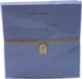 Joma Jewellery Gold 'A Little Thank You Ashley' Bracelet