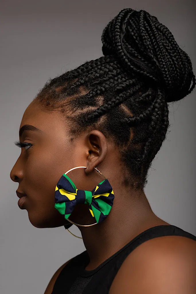 Keziah Bowtie Hoop Earrings