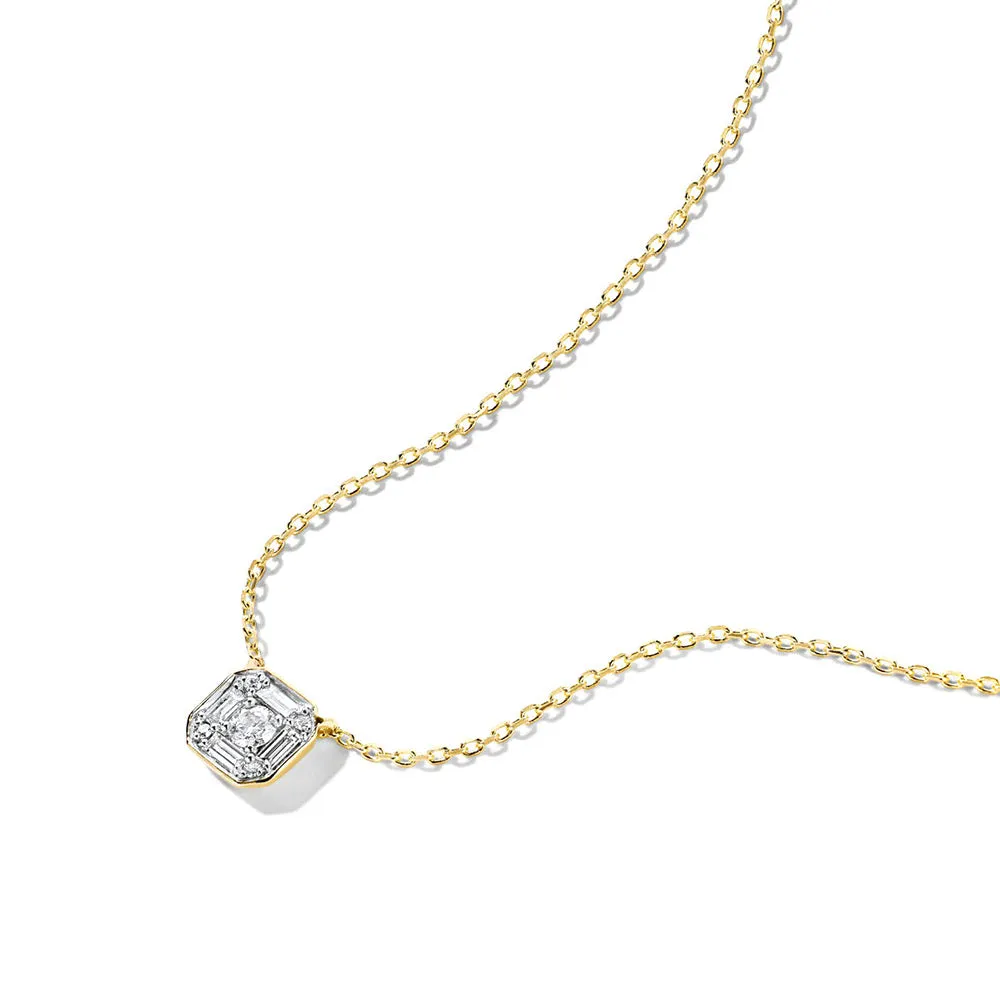 Lab Grown Diamond Mosaic Necklace