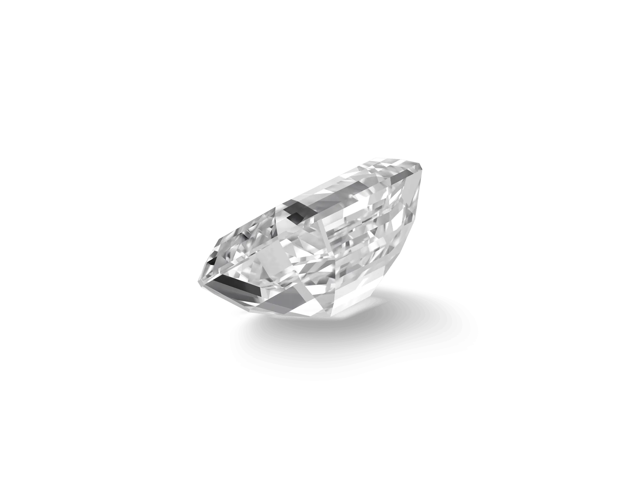 Lab-Grown Loose 2ct. Emerald Cut Diamond | White