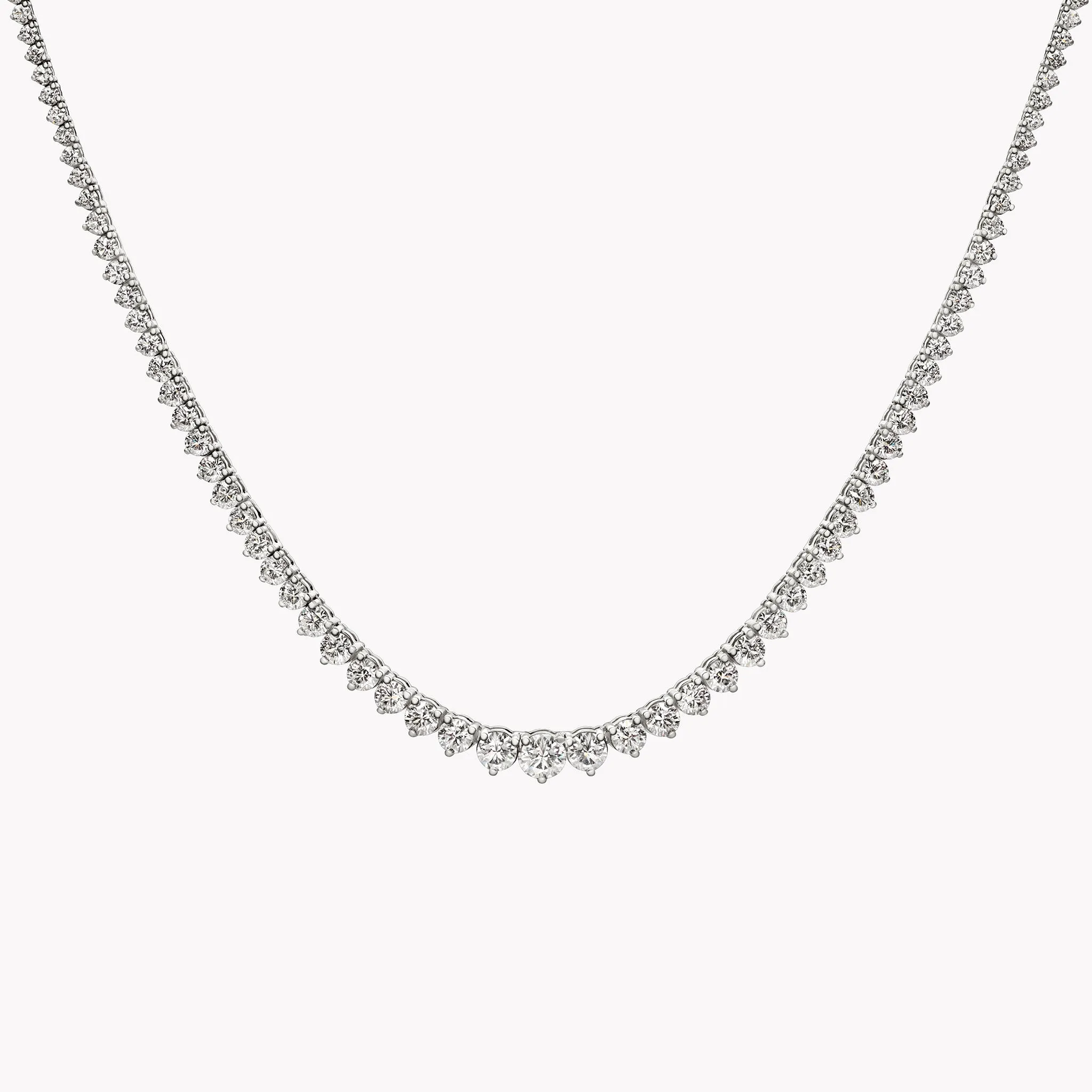 Large Graduated Diamond Necklace