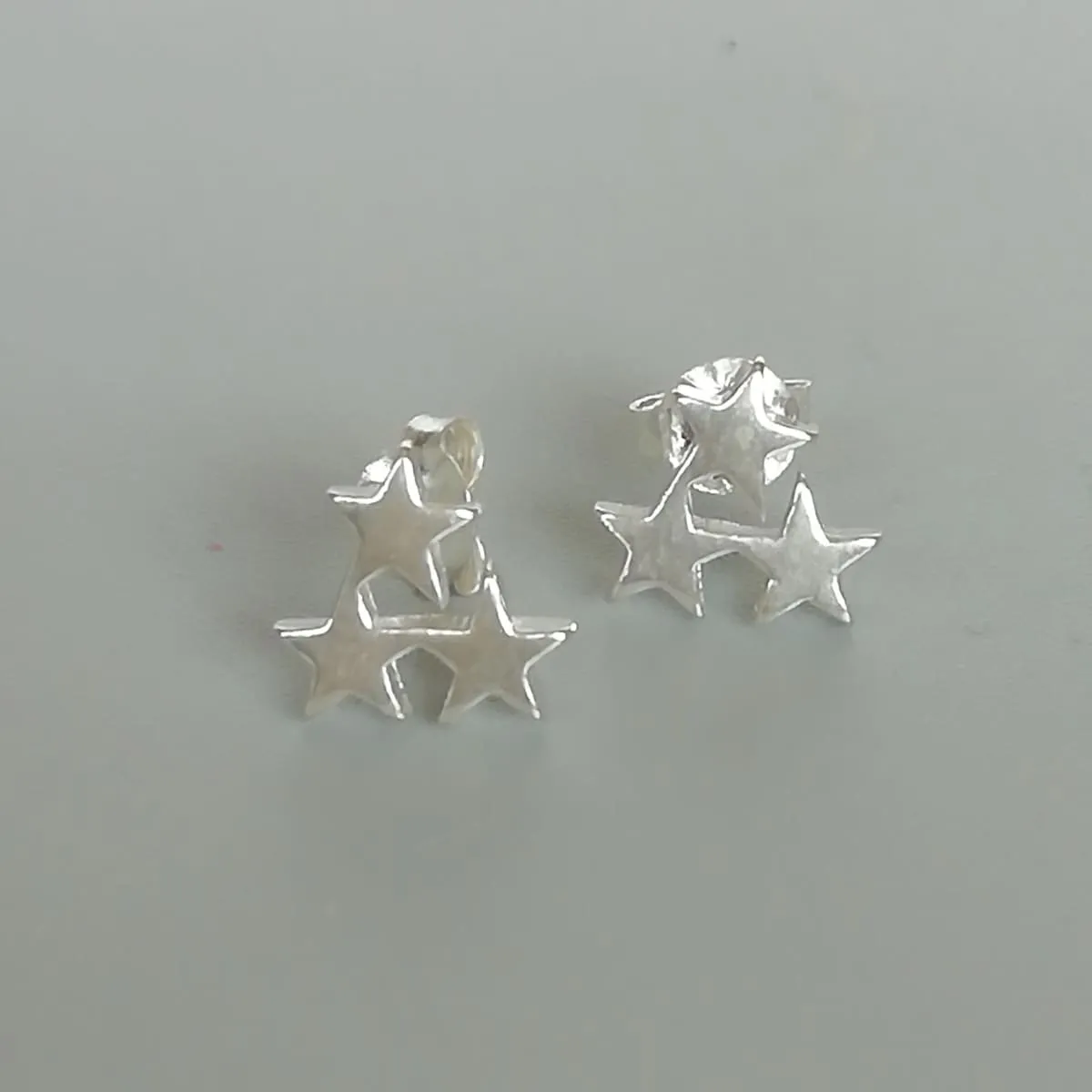 Long spike earrings | Sterling silver ear jacket | Ear danglers | Celestial jewelry | Star earrings | Silver gift earrings | E882