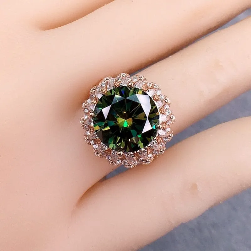 Luxury Stunning Huge Emerald Ring - Adjustable