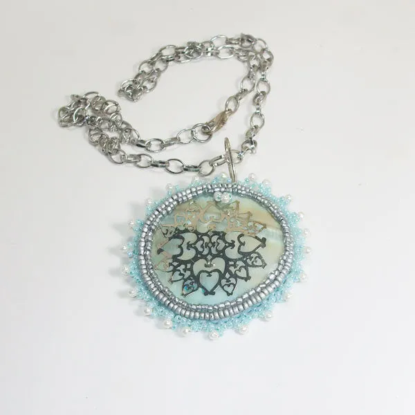 Madia Bead Embroidery Fashion Jewelry Necklace