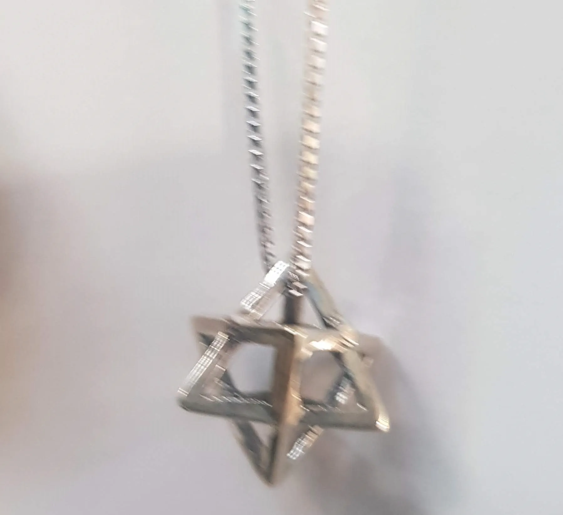 Merkaba Star of David Necklace - Jewish symbolic jewelry Merkava Necklaces