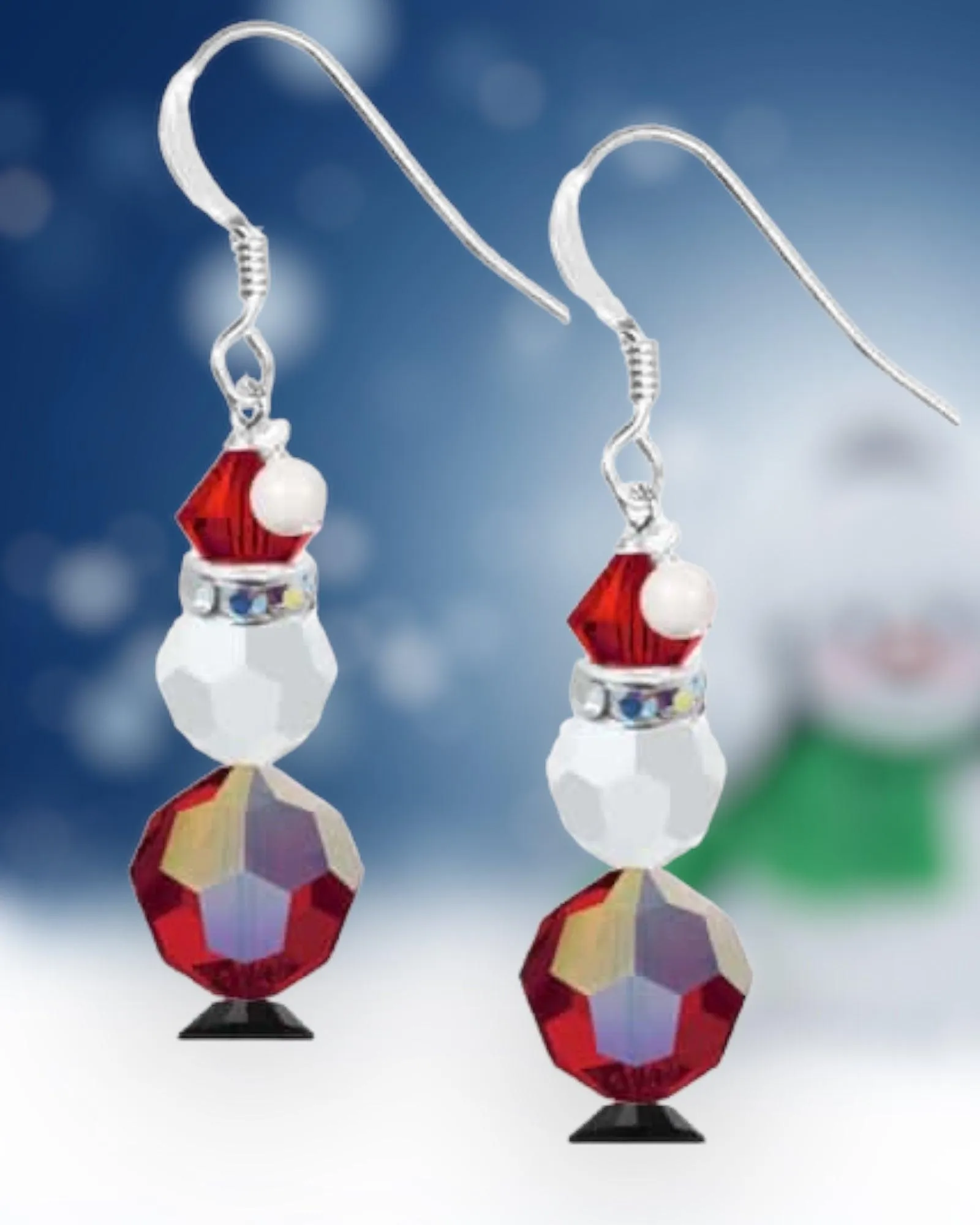 Mini Santa Earrings - Christmas Jewelry Making Kit