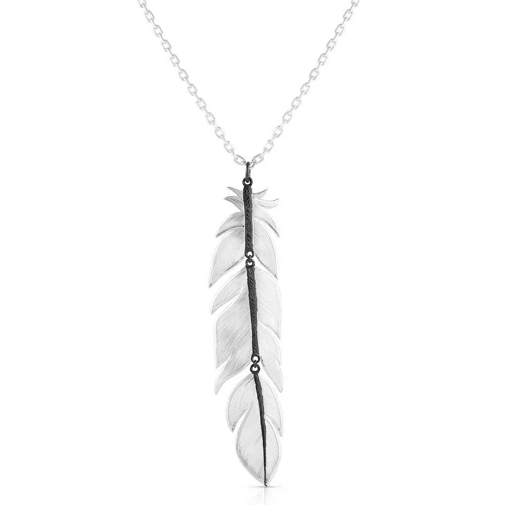 Montana Silversmiths Midnight Magic Feather Necklace