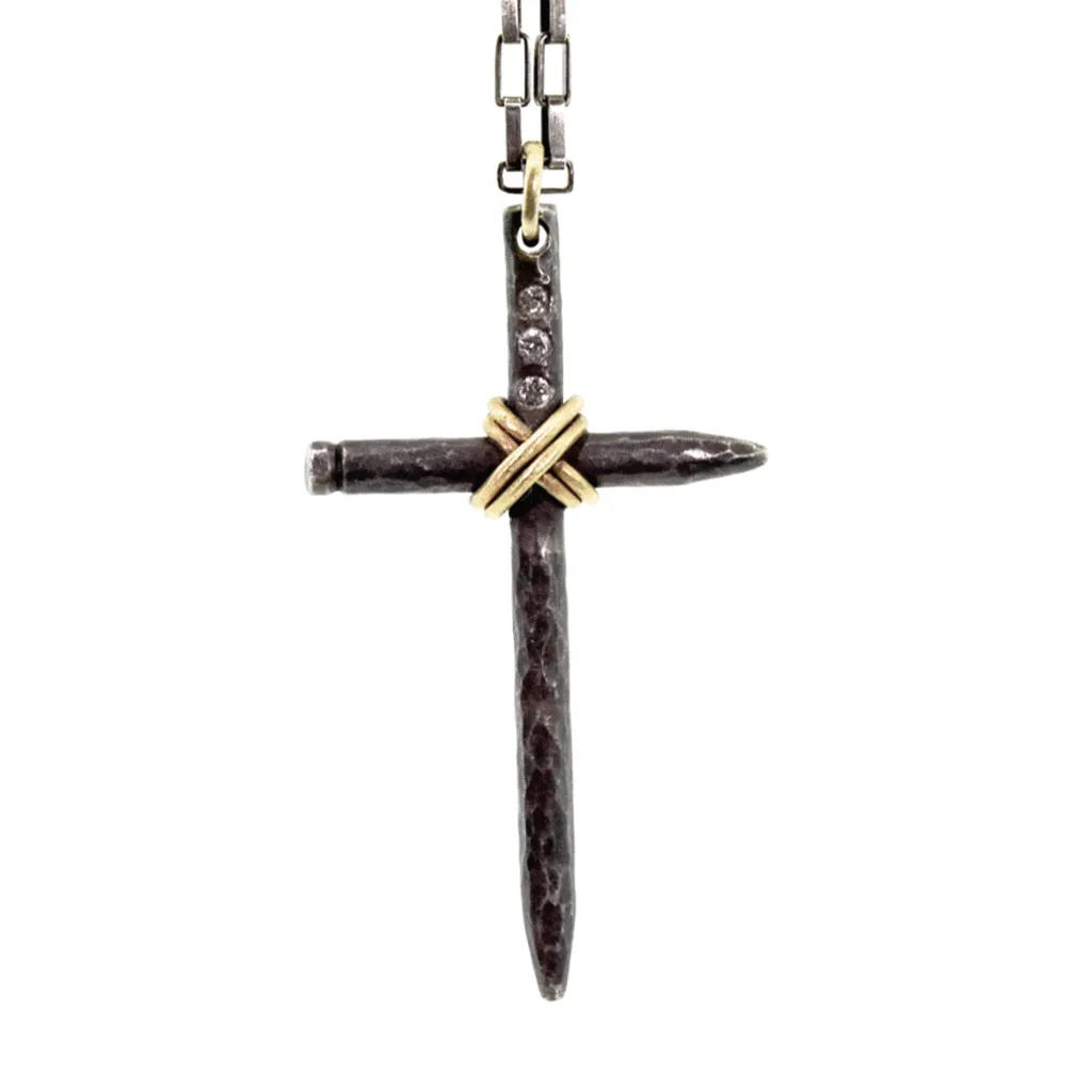 Nail Cross Necklace