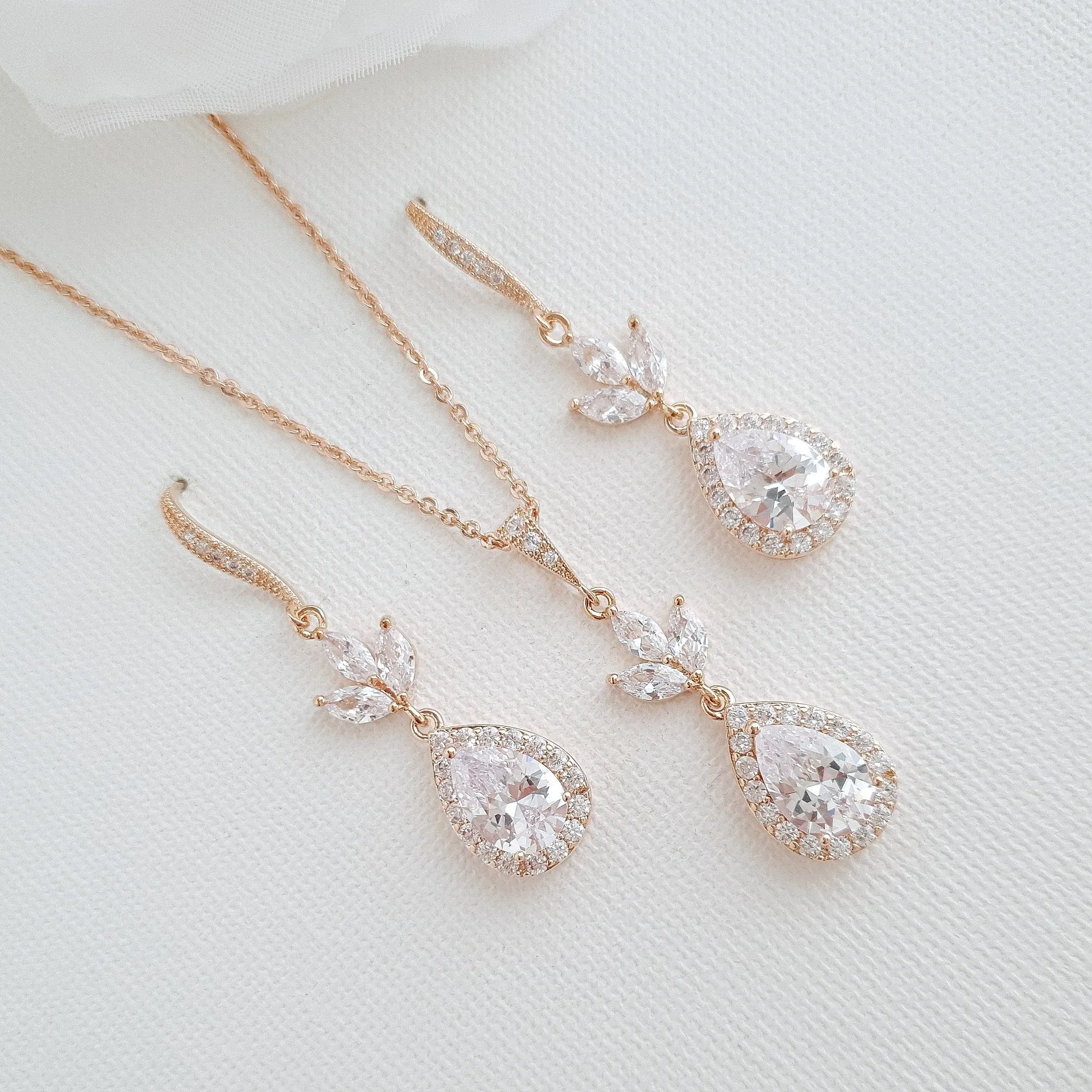 Necklace and Earrings Set-Lotus