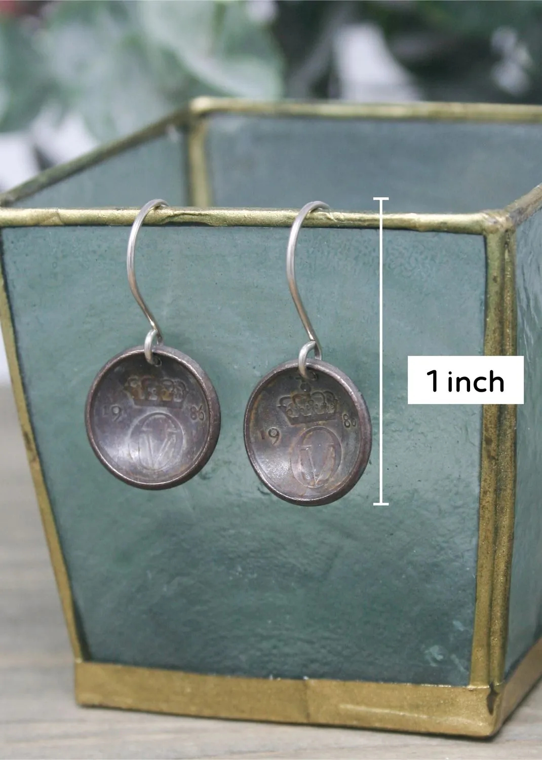 Norway World Coin Earrings