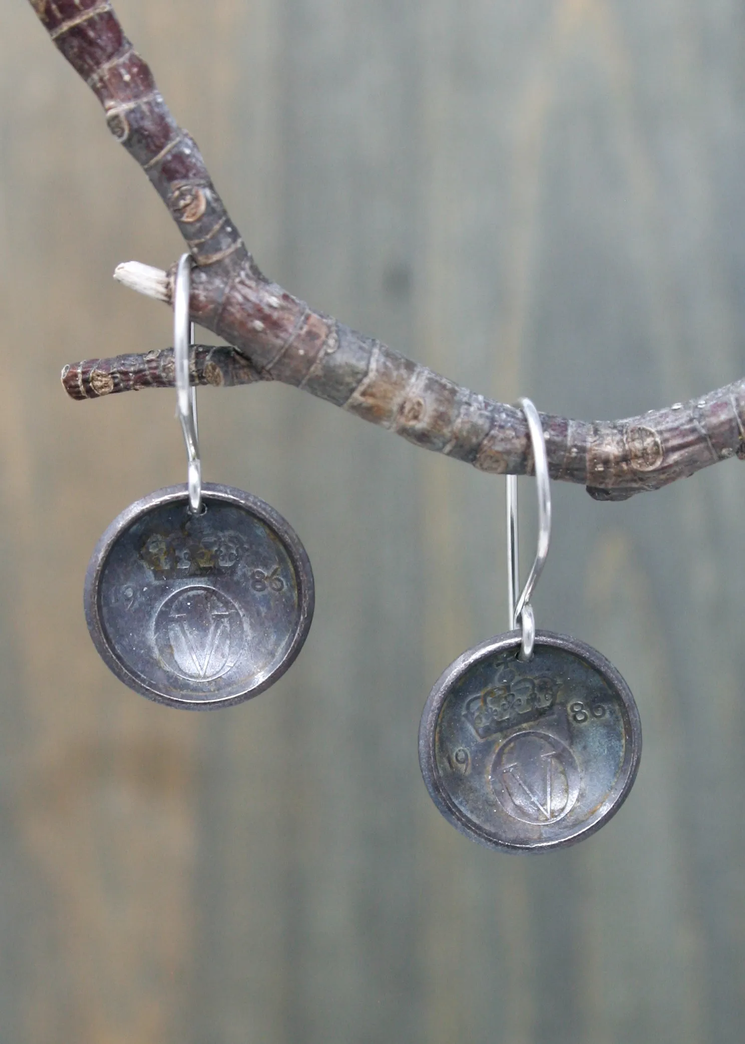 Norway World Coin Earrings