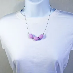 Olalla, Floating Purple Beaded Jewelry, Necklace