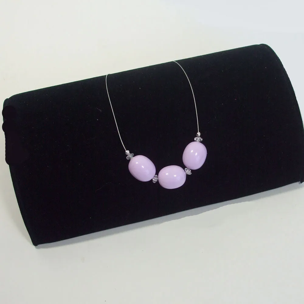 Olalla, Floating Purple Beaded Jewelry, Necklace