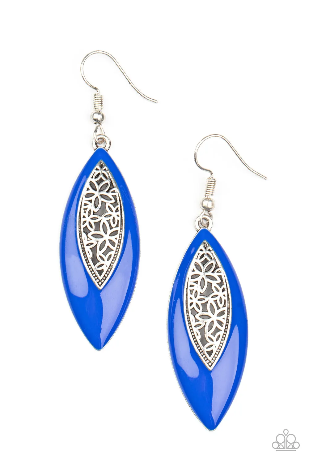 Paparazzi Earring ~ Venetian Vanity - Blue