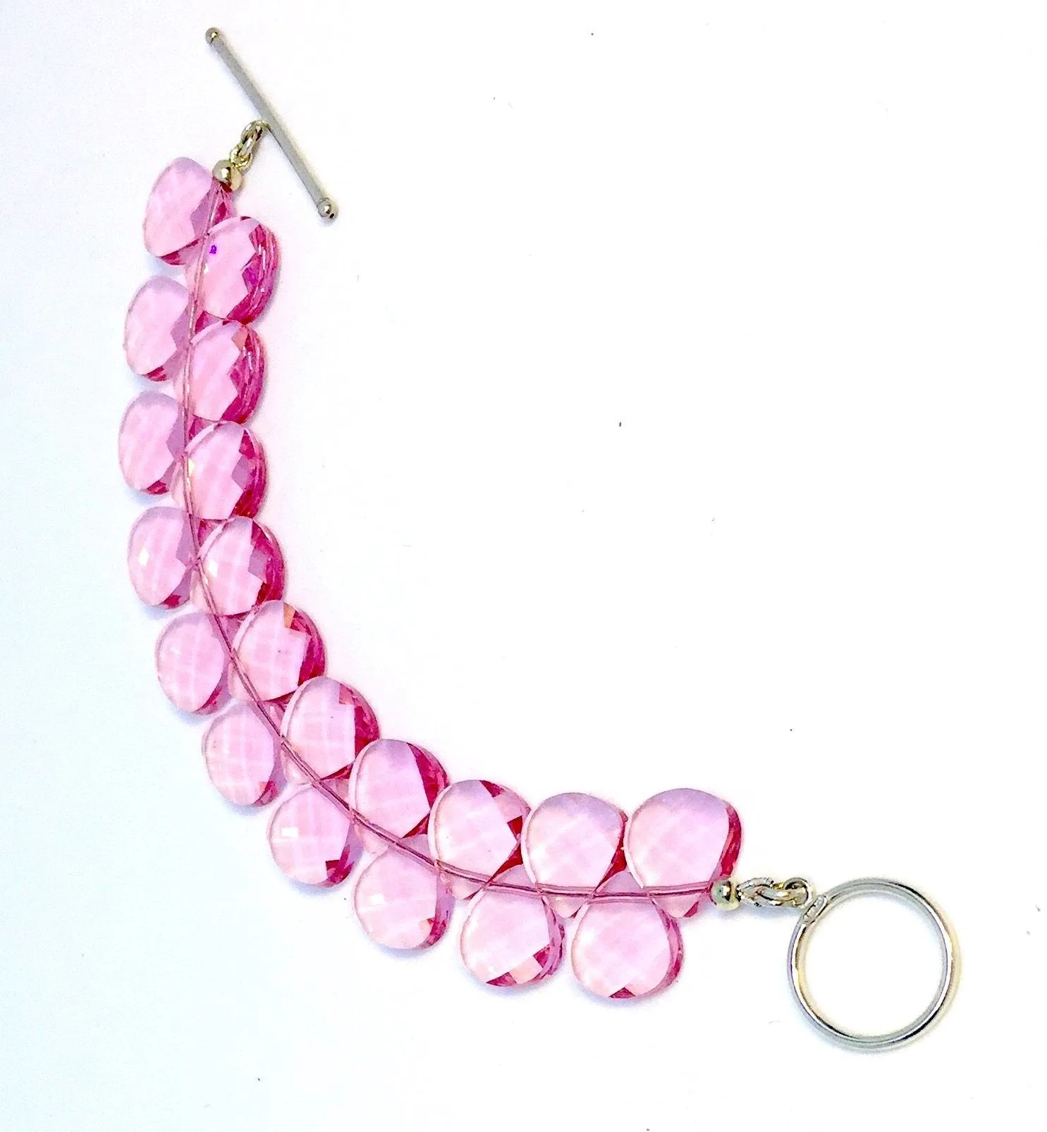 Peony Blush Swarovski Crystal Bracelet