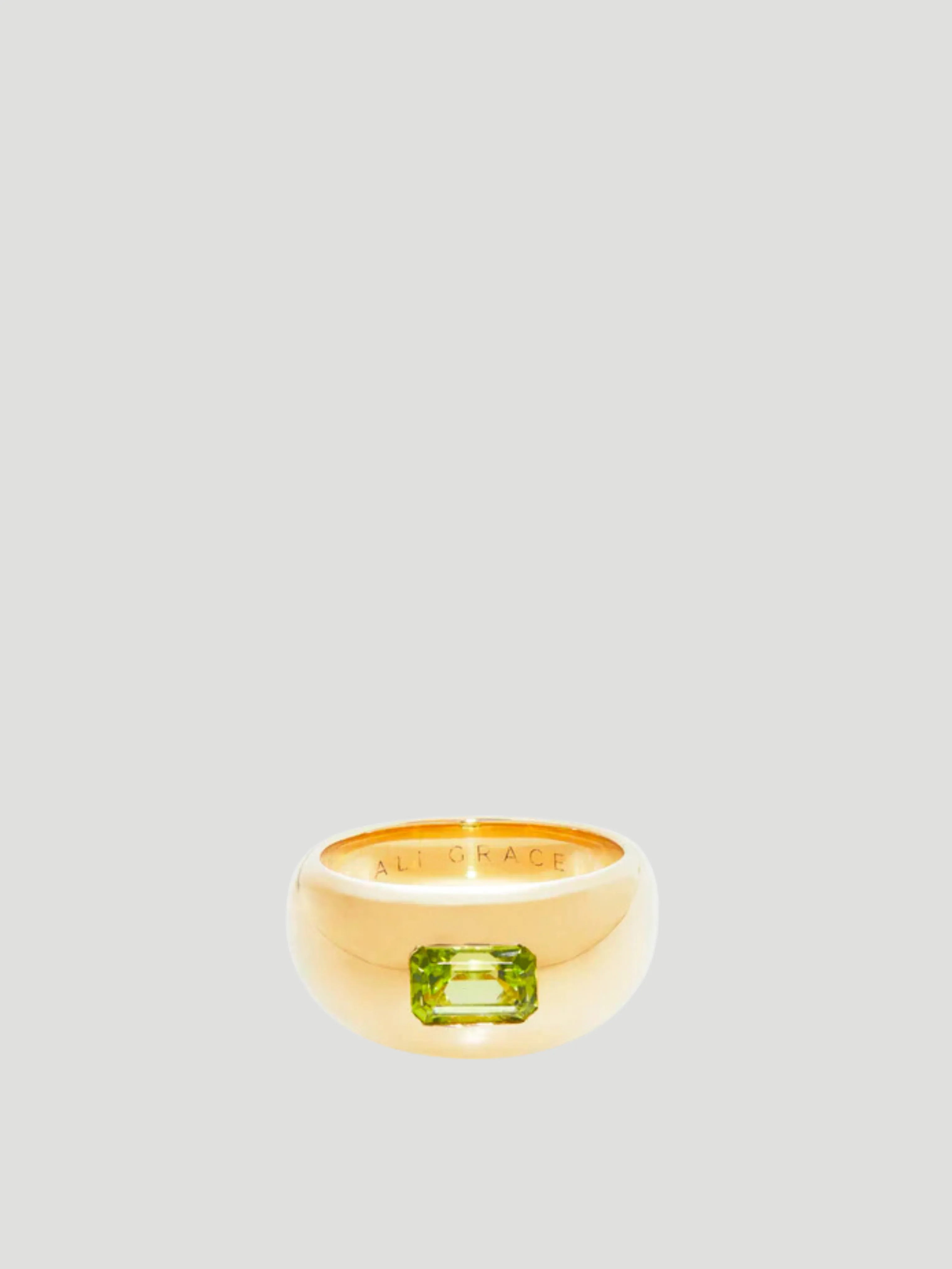 Peridot Bubble Ring