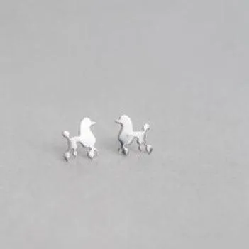 Poodle Stud Earrings