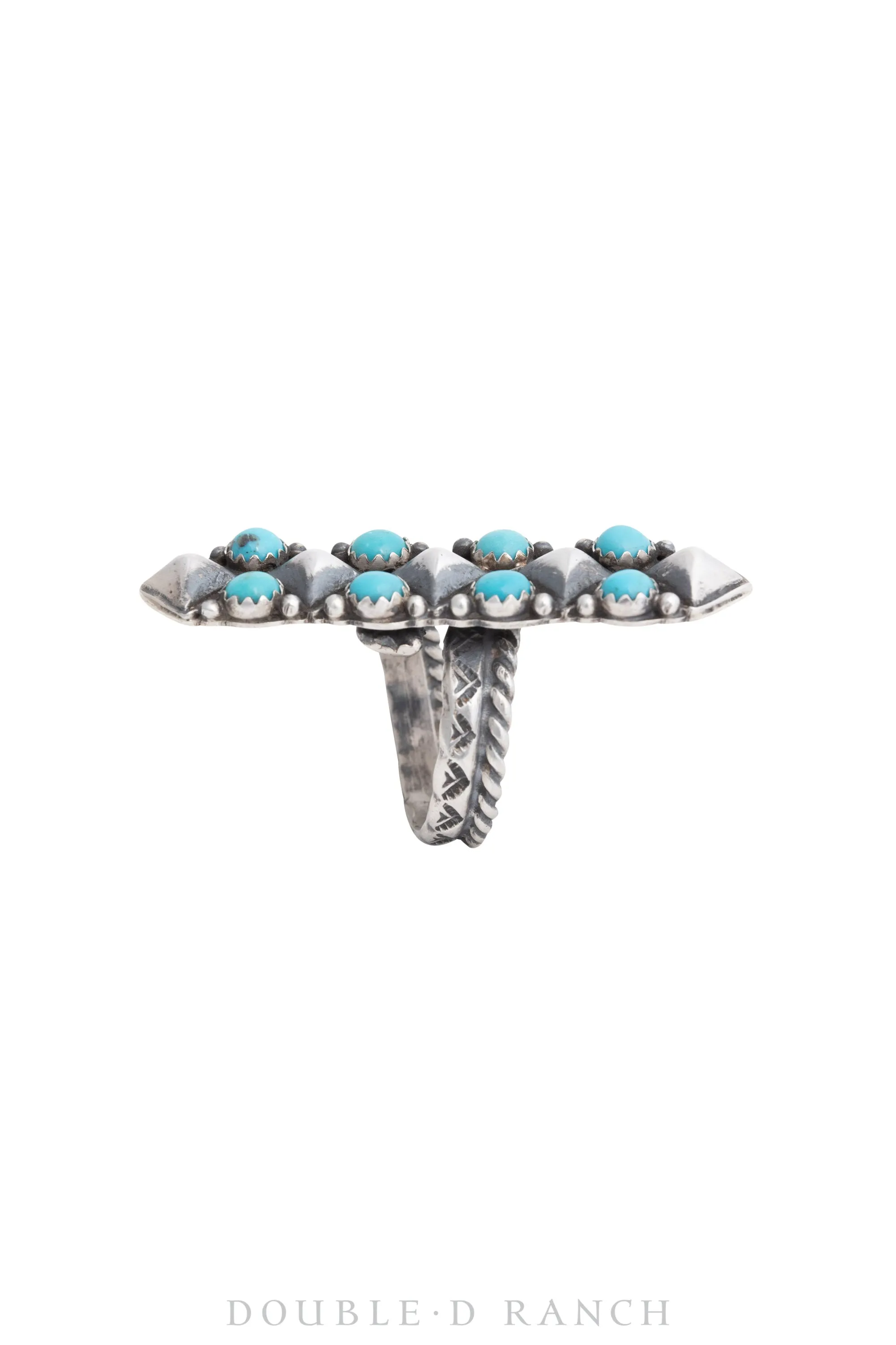 Ring, Cluster, Turquoise, Hallmark, Contemporary, 1220