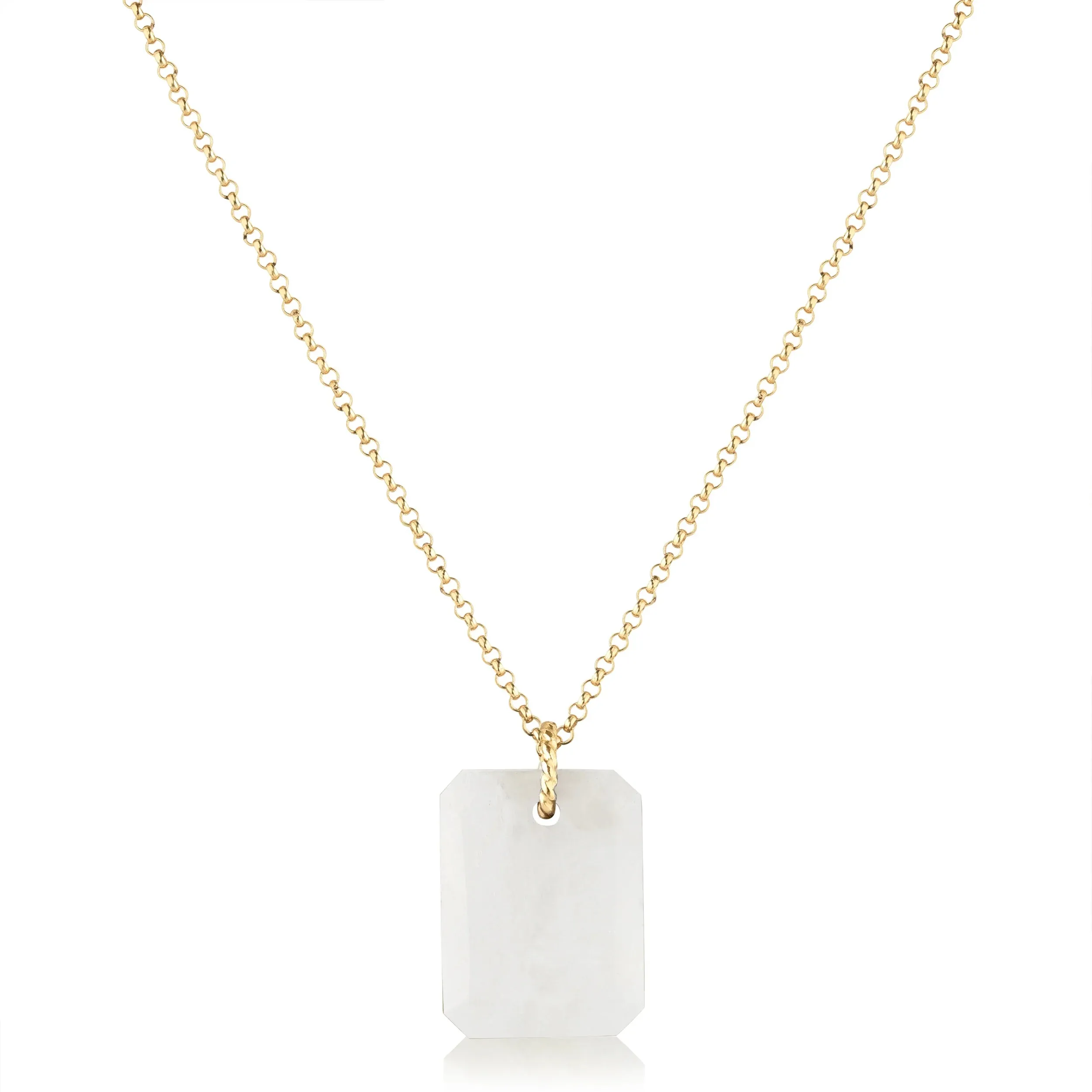 Robbie Lapis Moonstone Pendant Necklace