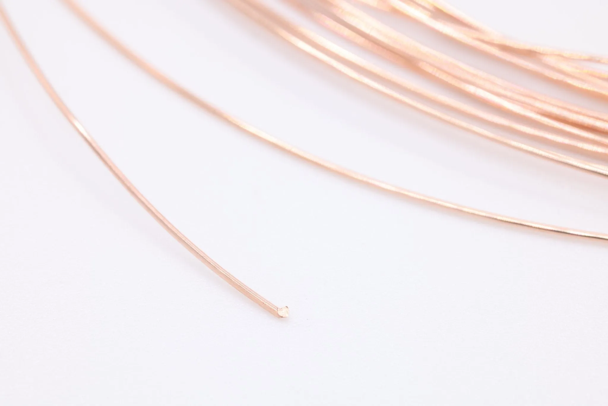 Rose Gold Filled Wire, 16 Gauge 1.27mm, Rose Gold-Filled, Half Hard Jewelry Wire