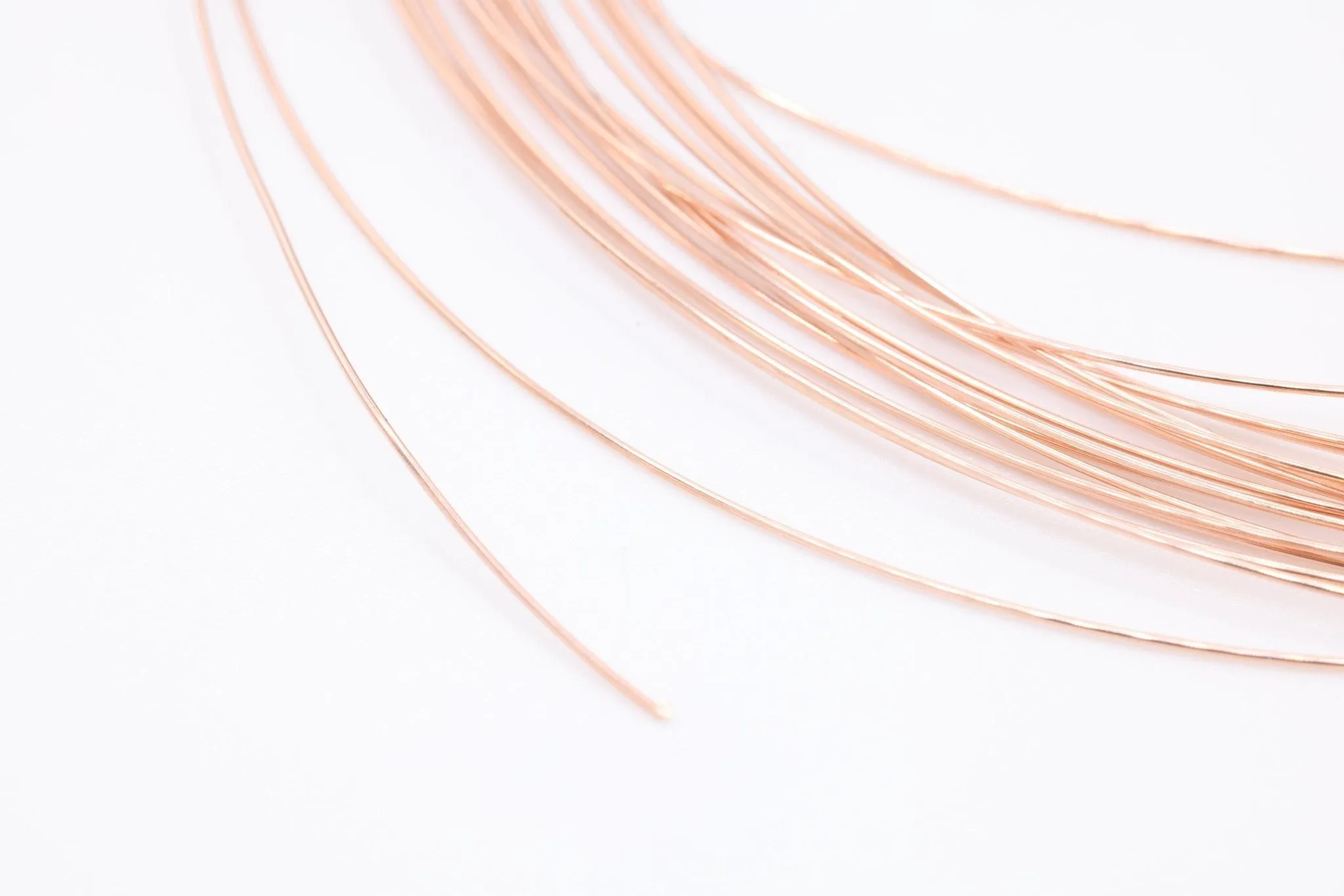 Rose Gold Filled Wire, 28 Gauge 0.3mm, Rose Gold-Filled, Half Hard Jewelry Wire