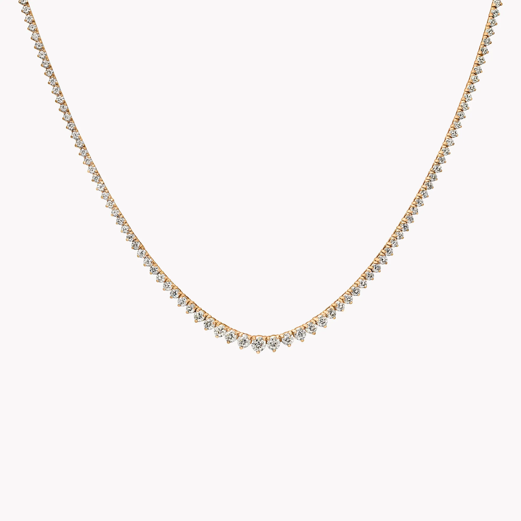 Small Graduated Diamond Necklace