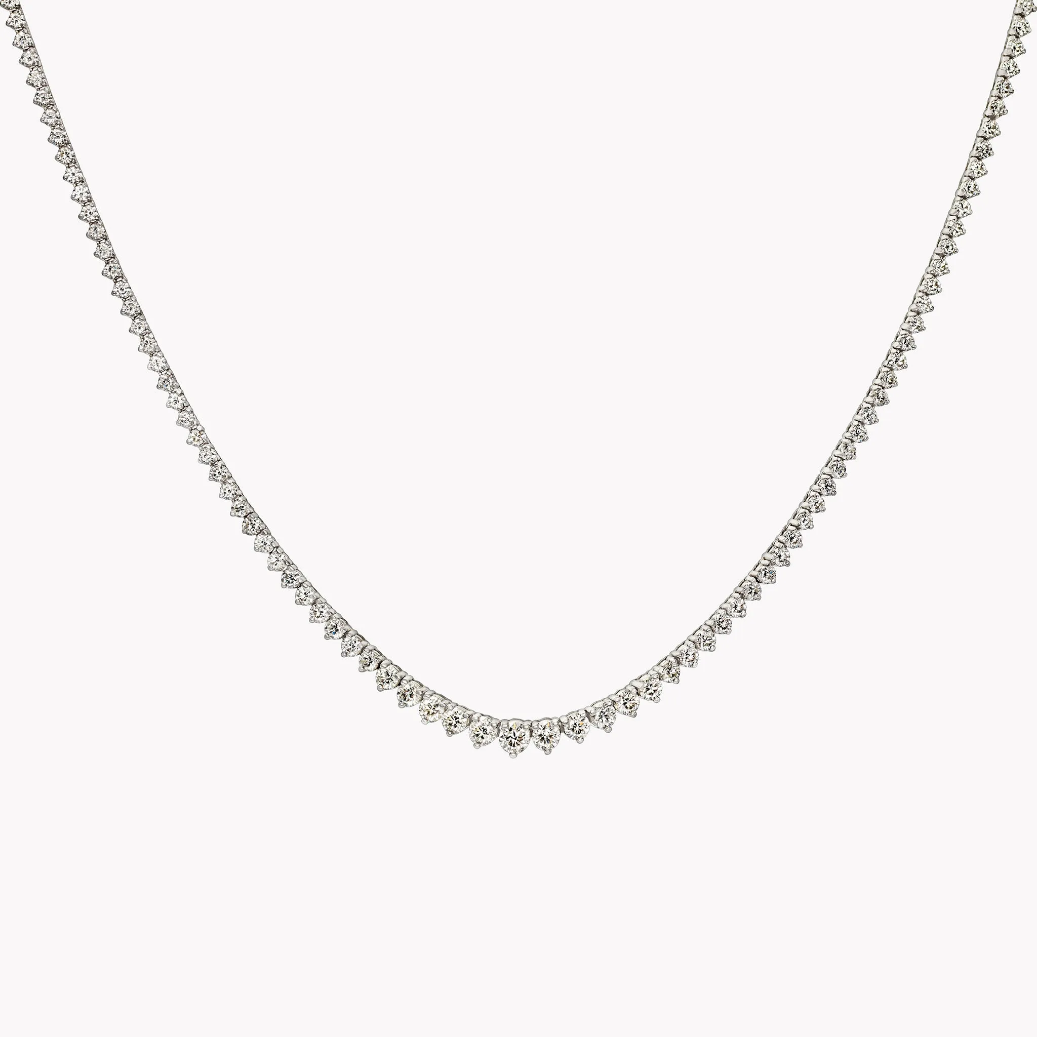 Small Graduated Diamond Necklace