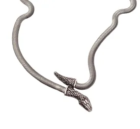 Snake Chain Necklace in silver- Ready to Ship