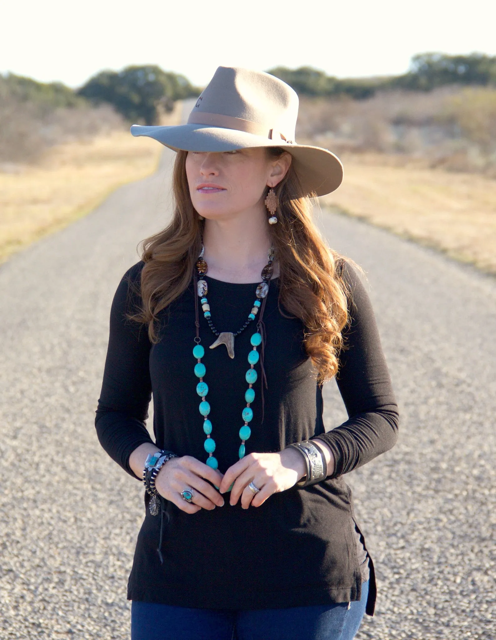 Sonoita Rustic Southwest Hammered Copper Earrings