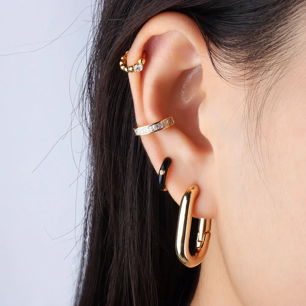 Sparkling Gem Basic Ear Cuff