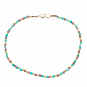 Sterling Silver Multi Gem Beaded Bracelet