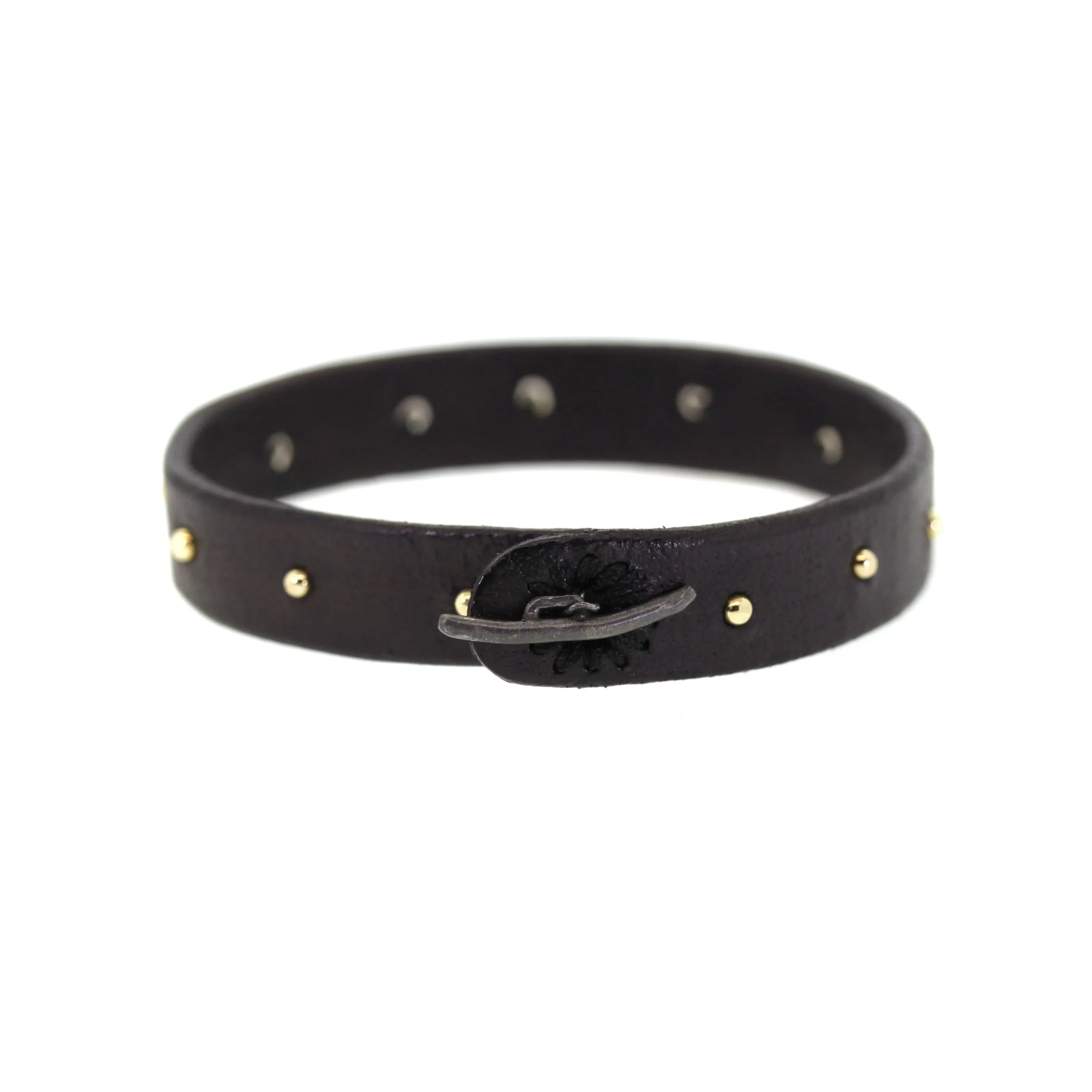 Studded Leather Bracelet