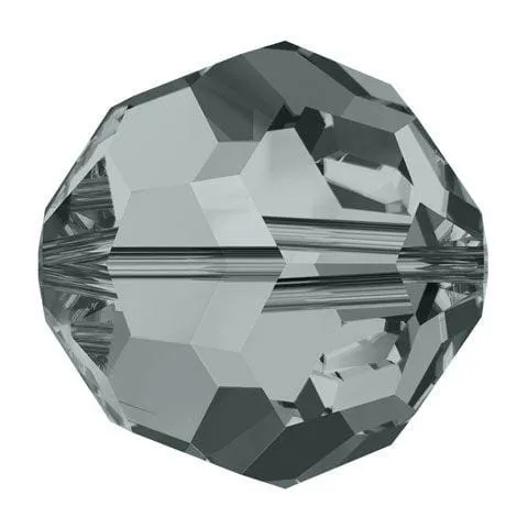 Swarovski 4mm Round - Black Diamond (10 Pack)