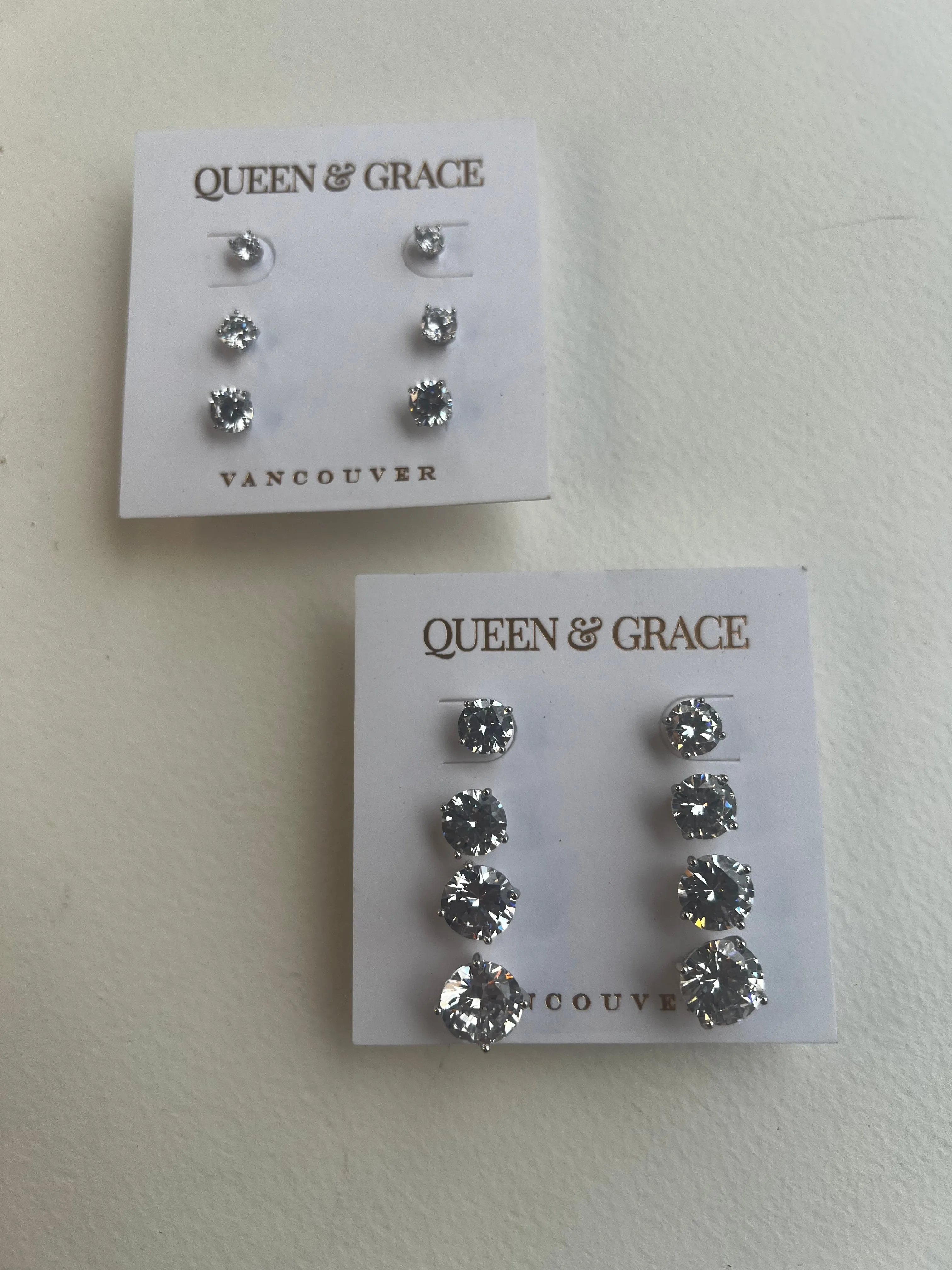 Swarovski Diamond Studs | Seven Sizes