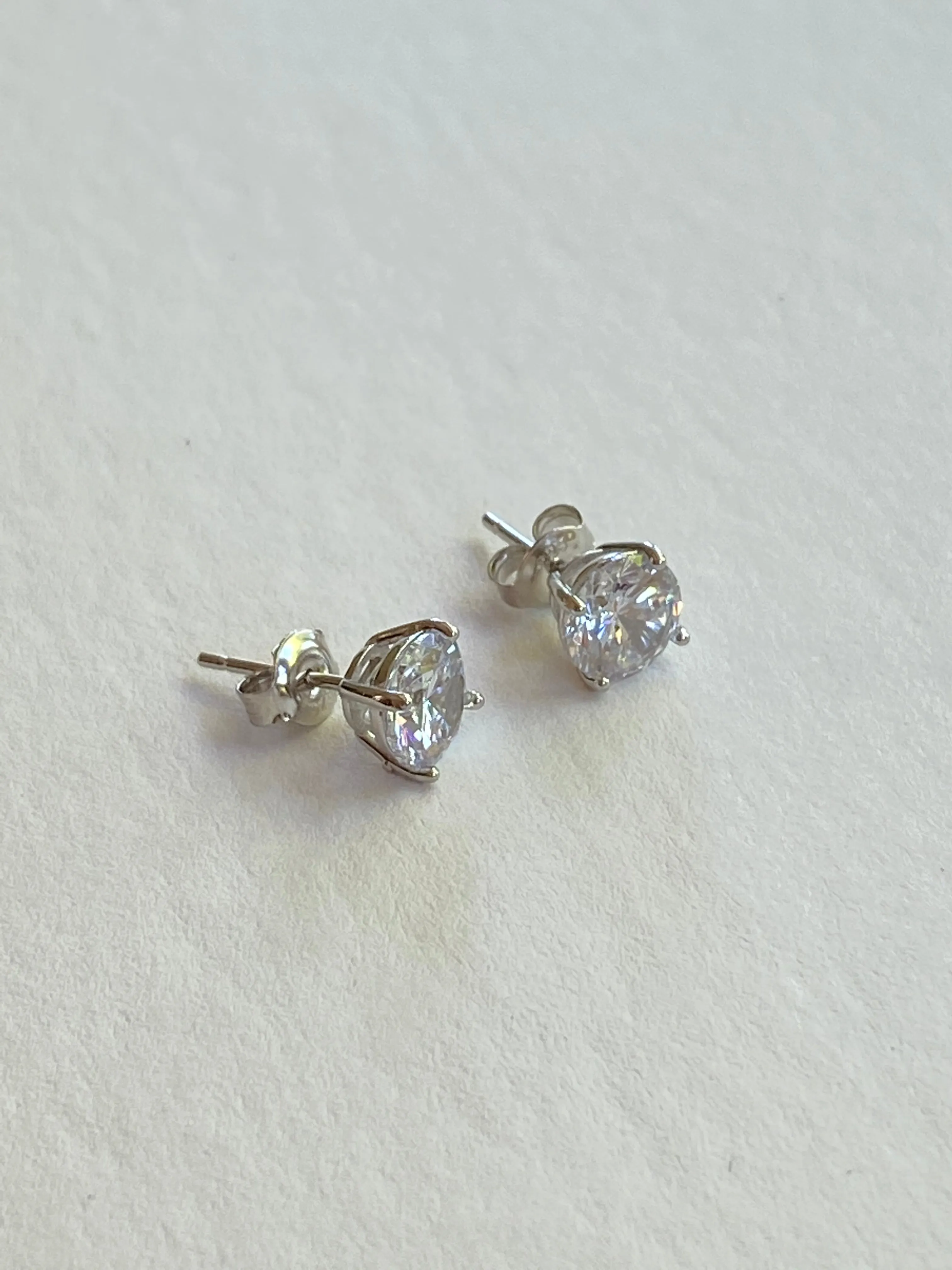 Swarovski Diamond Studs | Seven Sizes