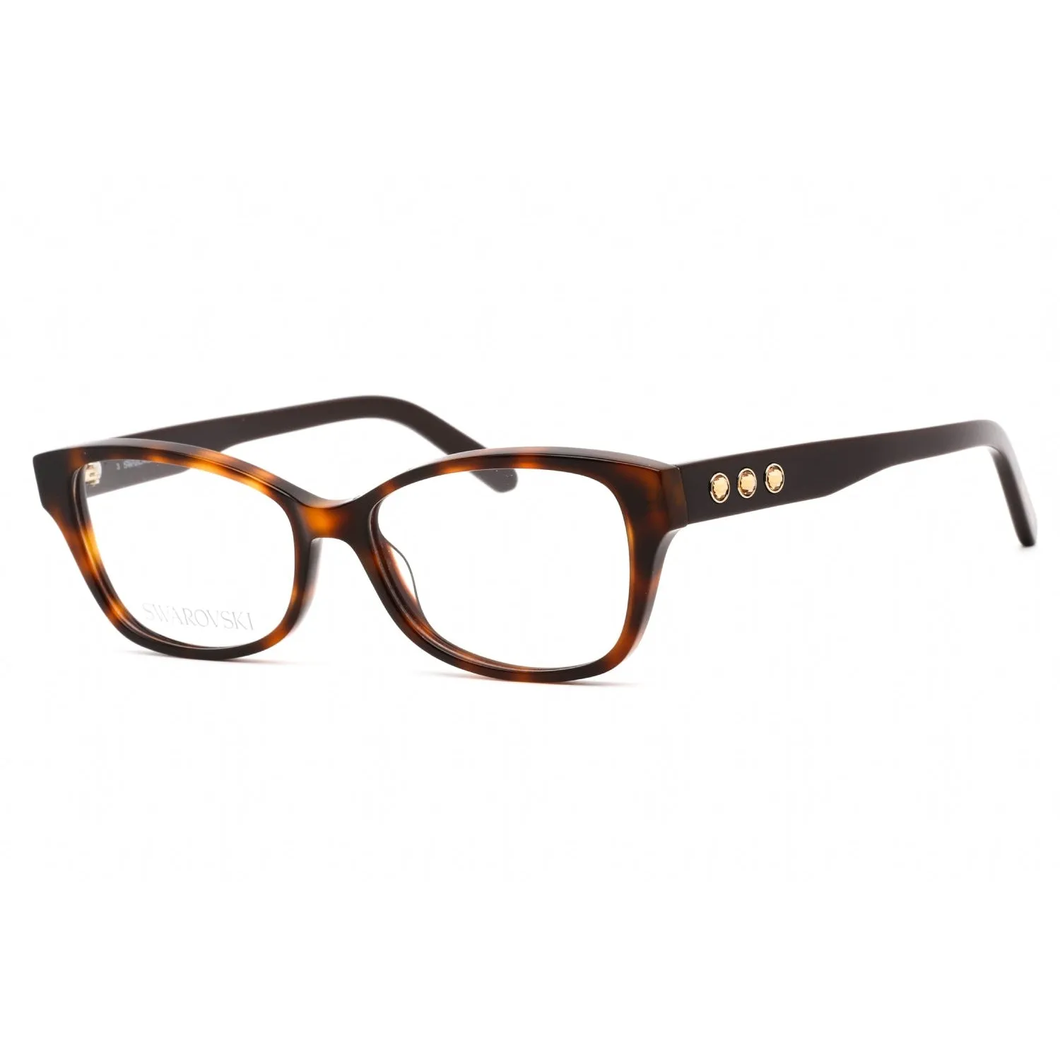 Swarovski SK5430 Eyeglasses Dark Havana / Clear Lens