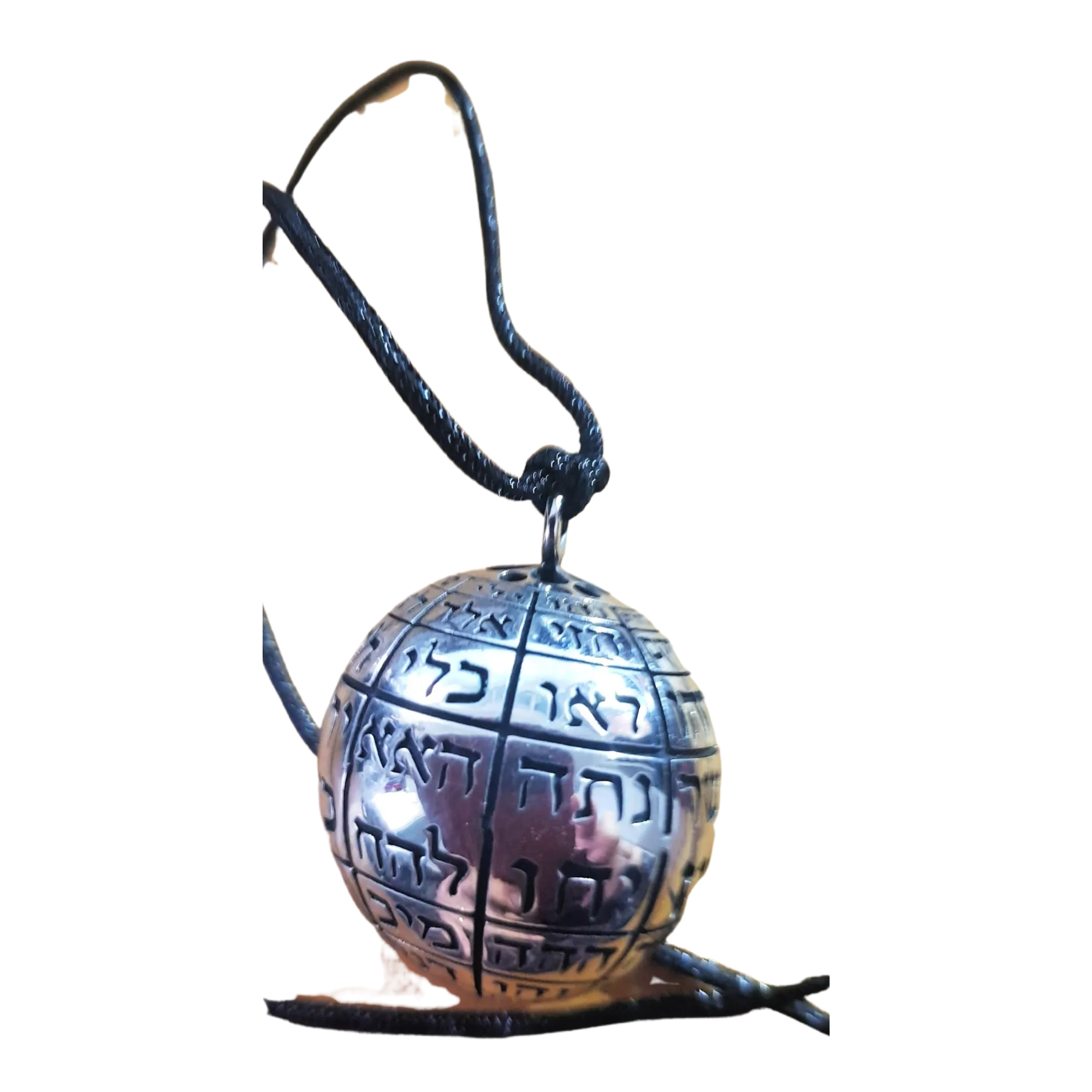 The 72 Divine Names of G-d Orb Pendant, sterling silver necklace pendant , protection jewelry