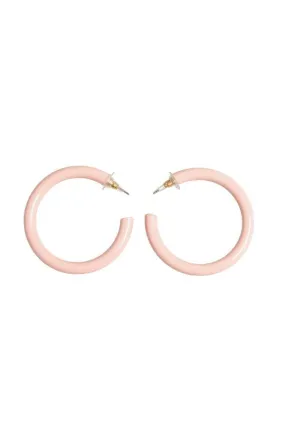 The Logan Hoop in Light Pink