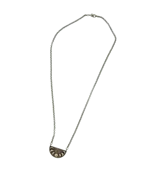 The Moon Phase Necklace in Silver