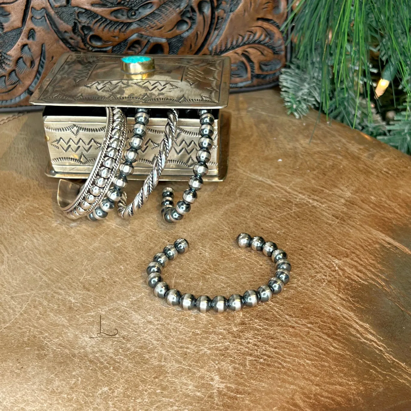 The Sterling Silver Pearl Cuff