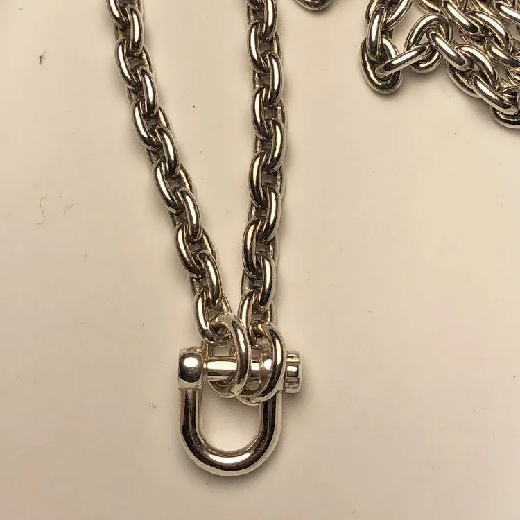 Thick Cable Chain Necklace Connector Link Clasp