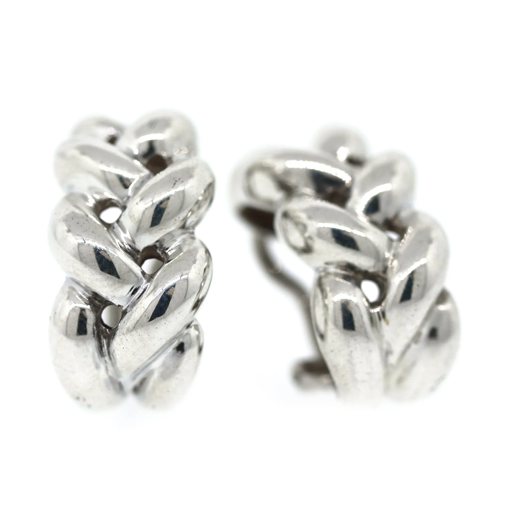 Tiffany and Co. Twisted Braided Earrings in Sterling Silver