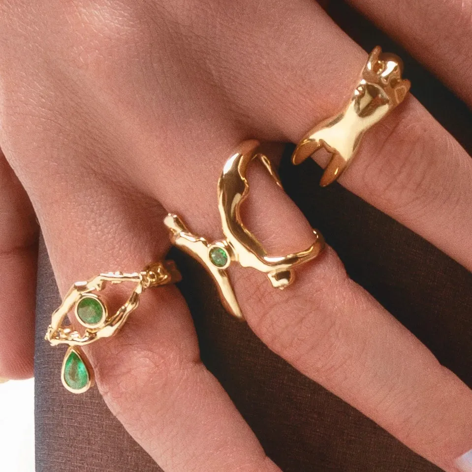 Tina Emerald Ring