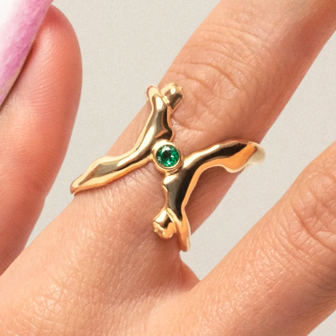 Tina Emerald Ring