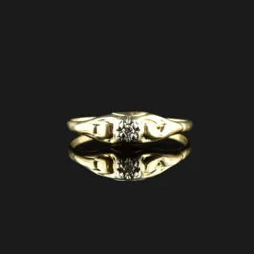 Vintage 14K Gold Diamond Engagement Ring