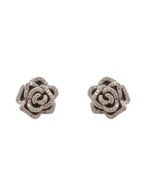 Vintage Diamond Floral Earring