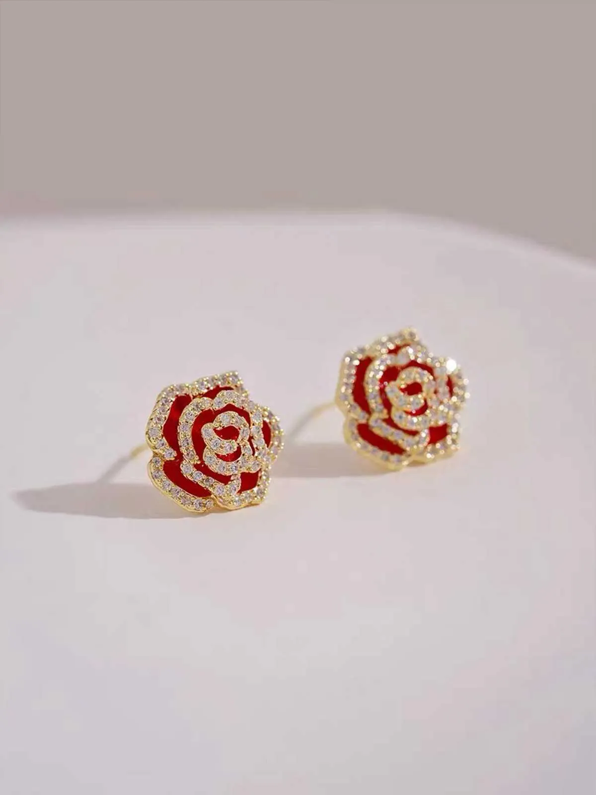 Vintage Diamond Floral Earring