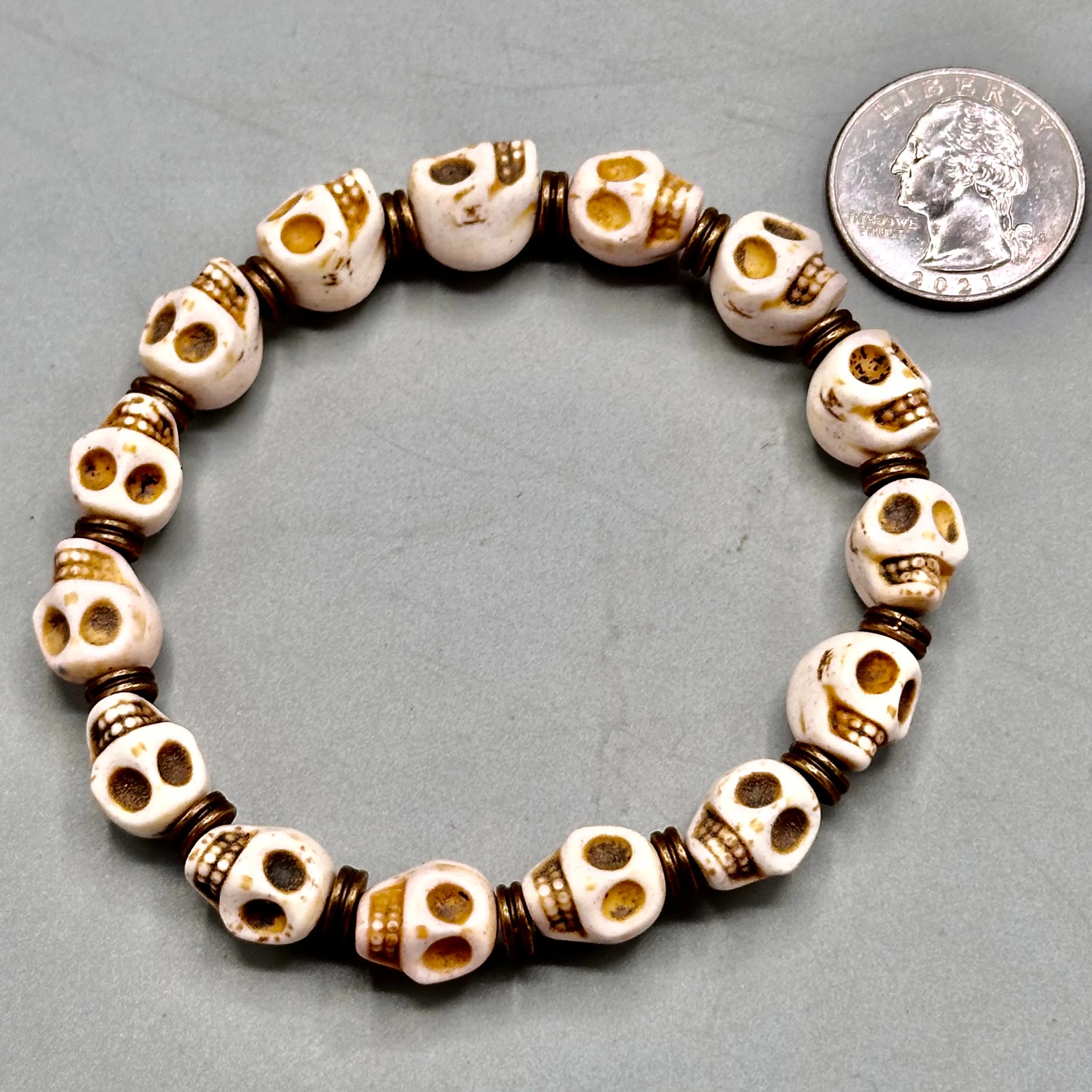 White Skulls Bracelet