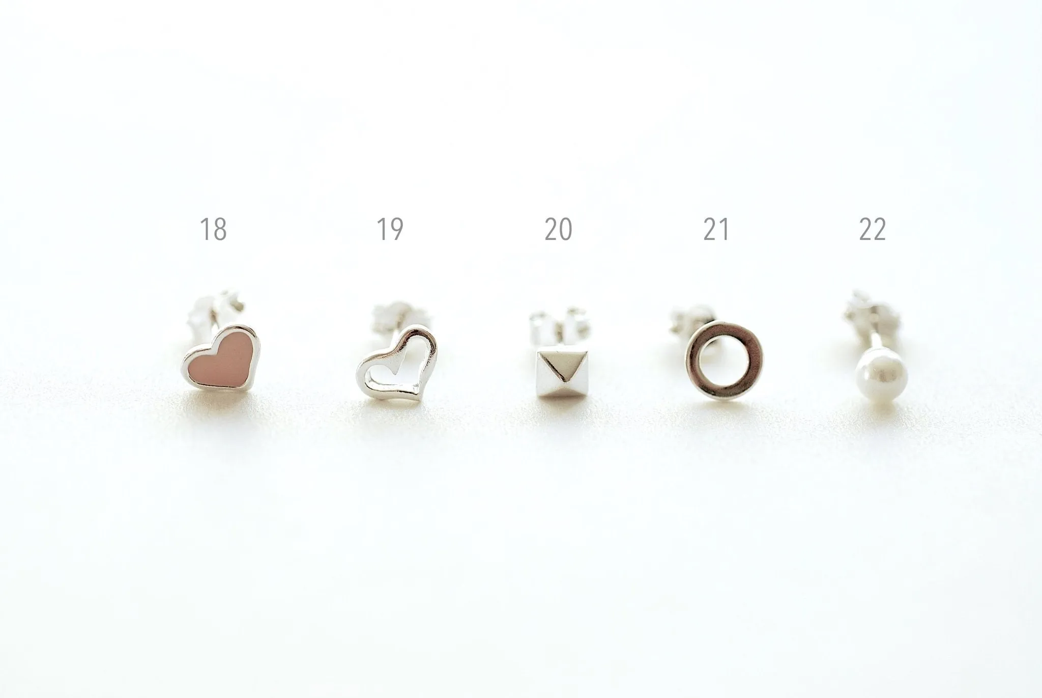 Wholesale 1 pair Sterling Silver Post Stud Earrings, Crescent Moon, Heart, Star, Ear Crawler, Bar, Arrow, Shell, Leaflet, Lotus Flower,Tree of Life